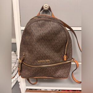 Michael kors Rhea medium color block logo backpack